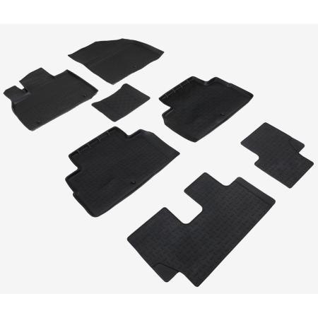 Коврики салона с высоким бортом для Hyundai Palisade (2018-2024) № 95957