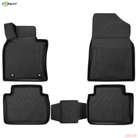 Коврики в салон 3D Format для Toyota Camry (2018-2024) № FORMAT.3D048152210k