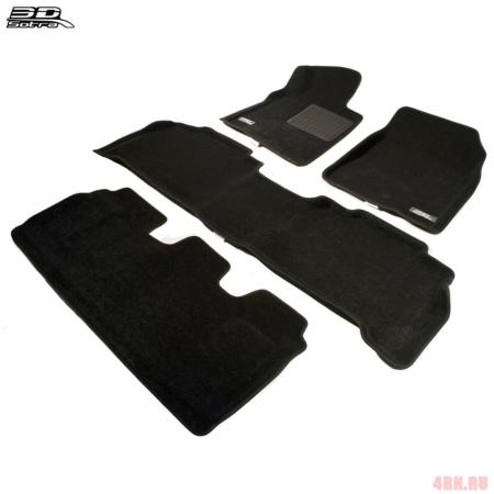 Коврики салона Sotra Liner 3D Lux для Toyota Land Cruiser 200 (2012-2021) 3 ряда № ST 74-00554