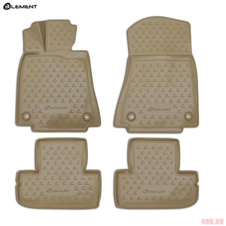 Коврики салона Element 3D бежевые для Lexus RC 350 (2015-2025) № NLC.3D.29.38.212k