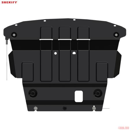 Защита картера и КПП для Ford Fiesta (2017-2023) № 08.4226