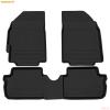 Коврики салона Rezkon резиновые для Chevrolet Spark (2015-2018) № 1012045100