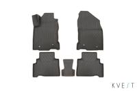 Изображение коврики в салон 3d kvest для lexus nx (2014-2021) серые № kvestlex00003kg2