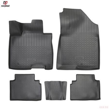 Коврики салона для Hyundai Tucson (2021-2025) (Северная Америка, длинная база) № NPA11-C31-735