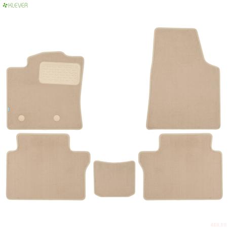 Коврики салона текстильные Premium для FAW Bestune B70 (2020-2024) 5 шт. бежевые № KLEVER0406201722112kh