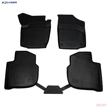 Коврики 3D салона для Volkswagen Polo (2020-2025) № S1303