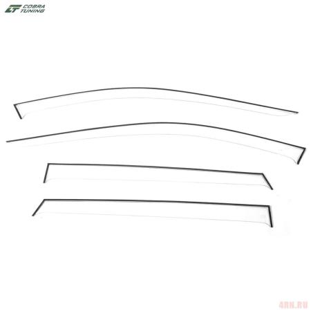 Дефлекторы боковых окон для Mazda CX-5 (2017-2025) широкие № MC24317