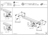 Фаркоп Galia быстросъемный для BMW X1 (E84) (2009-2015) № B018C