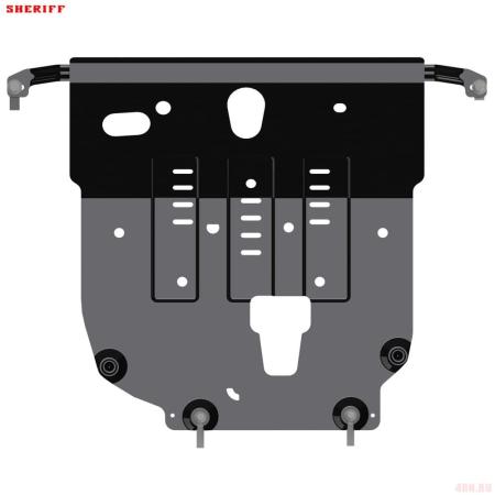 Защита картера и КПП для Hyundai Solaris (2017-2022) № 10.4965