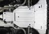 Защита двигателя, КПП и раздаточной коробки для Audi Q8 (2018-2025) 3 части № K333.0348.1