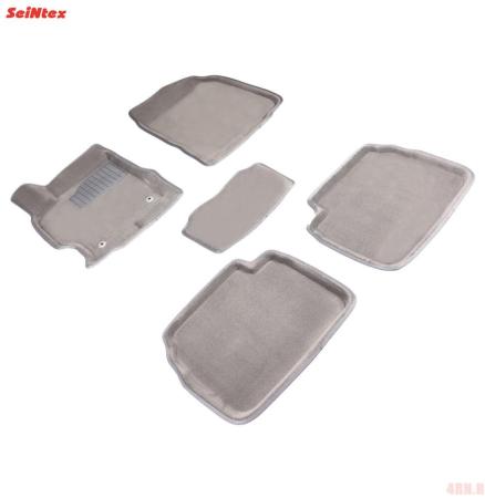 Коврики салона 3D текстильные для Mazda 6 (2008-2012) серые № 71726