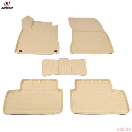 Коврики салона Norplast 3D для Mercedes CLA-Class (C118) (2019-2025) бежевые № NPA11-C56-055-B