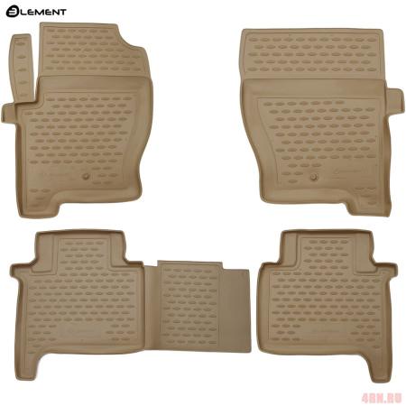 Коврики салона Element для Land Rover Range Rover Sport (2005-2012) бежевые № NLC.28.03.212