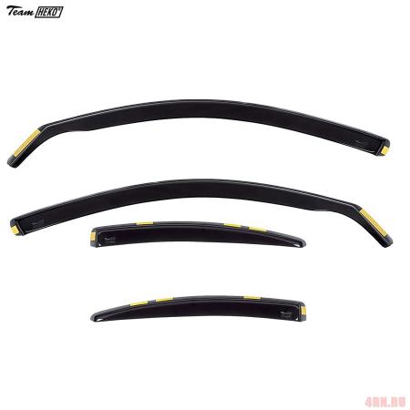 Дефлекторы боковых окон Heko для Nissan Primera (P12) седан, хэтчбек (2002-2008) № 24271