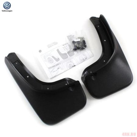 Брызговики задние укороченные оригинальные для Volkswagen Polo хэтчбек (2010-2014) № 6R0075106