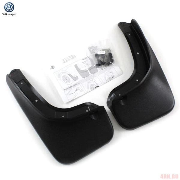 Брызговики задние укороченные оригинальные для Volkswagen Polo хэтчбек (2010-2014) № 6R0075106