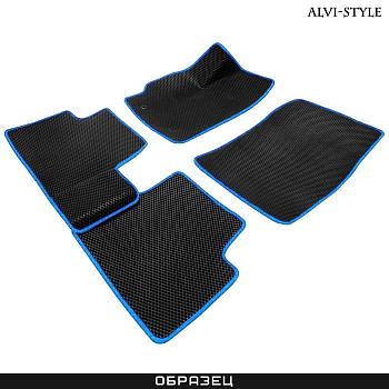 Коврики EVA салона для Toyota RAV4 (2013-2018) с синим кантом № EVAST19-11BB1