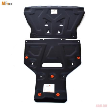 Защита картера, КПП и раздатки для Audi Q7 (2015-2025) S Line 2 части № ALF3041