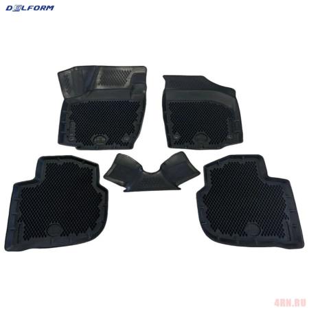 Коврики 3D салона для "Premium" ромб для Skoda Rapid (2020-2023) № EVS1303