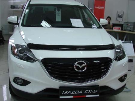 Дефлектор капота SIM для Mazda CX-9 (2009-2016) № SMACX90812