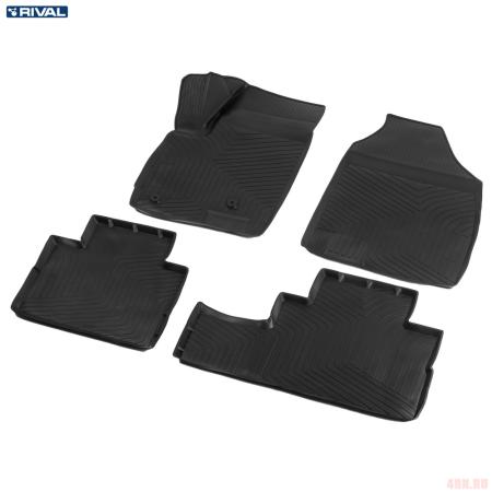 Коврики салона для Jetour X70 Plus (2020-2025) 5 мест. № 10603001