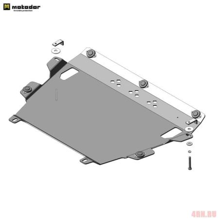 Защита двигателя и КПП для Lexus NX 200 (2014-2021) № 35012