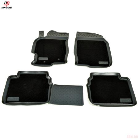 Коврики салона комбинированные для Mazda 6 (2007-2012) № NPL-Po-55-16-CM