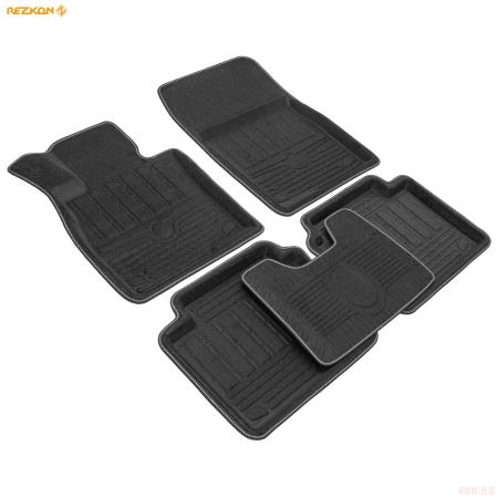 Коврики салона Rezkon 3D текстильные для Mazda 6 (2013-2025) № 4023015200