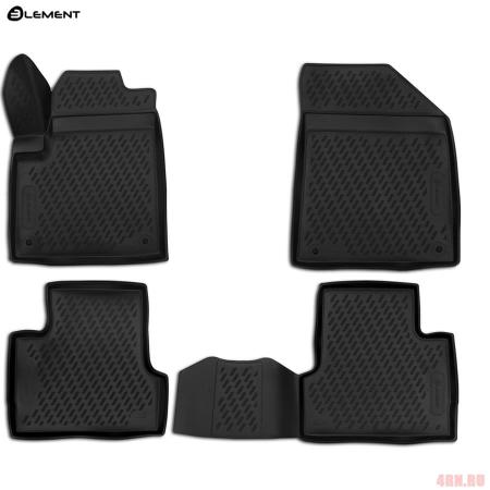 Коврики салона Element 3D для Jeep Cherokee (2014-2023) № CARJEP00009