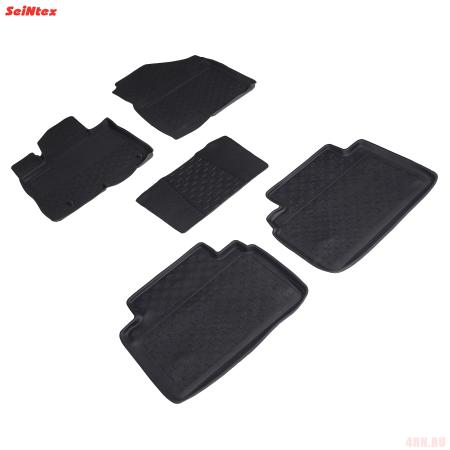 Коврики салона с высоким бортом для Hyundai Tucson (2021-2025) № 96356