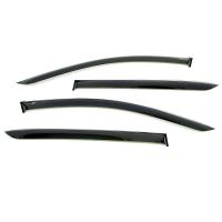 Дефлекторы боковых окон для Cadillac XT4 (2019-2025) с хромированным молдингом № C11518CR