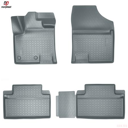 Коврики салона 3D для JAC S7 (2020-2025) (5 мест.) серые № NPA11-C38-410-G