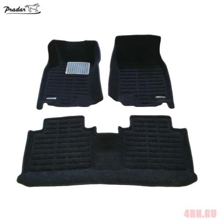 Коврики салона Pradar 3D текстильные для Nissan X-Trail (2014-2022) № SI 19-00268