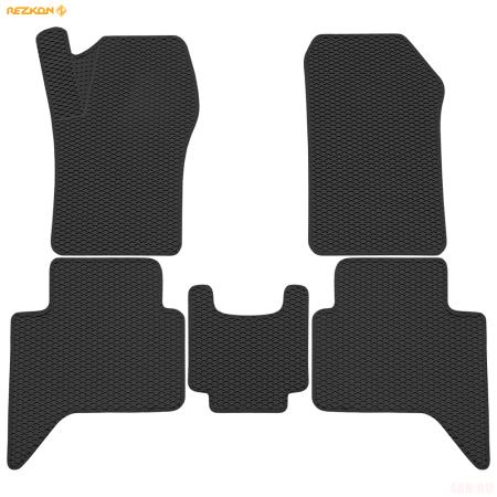 Коврики салона 3D EVA Ромб резиновые для Tank 300 (2022-2025) с черным кантом № 9262005101