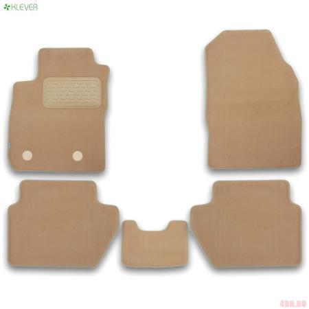 Коврики салона Klever текстильные Premium для Ford EcoSport (2018-2023) бежевые № KVR04.016.081.22112kh