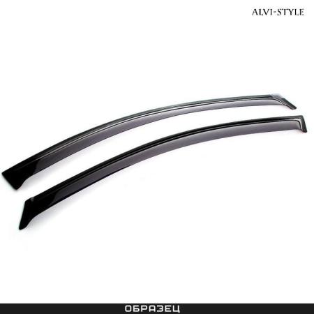 Дефлекторы передних окон Alvi-Style для Dodge Caravan (2008-2020) № AL-CRL27