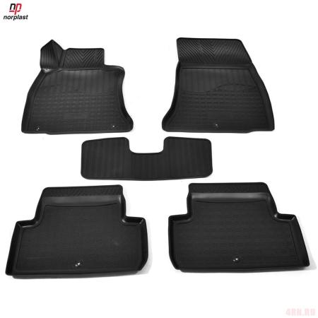 Коврики салона 3D для Genesis G70 (2018-2025) (задний привод) № NPA11-C305-200