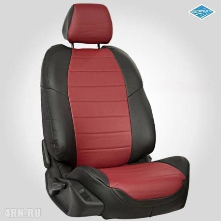 Чехлы на сиденья "Автопилот" для Lada (ВАЗ) Vesta (2015-2025) черно-бордовый № va-lv-vt-chebo-e