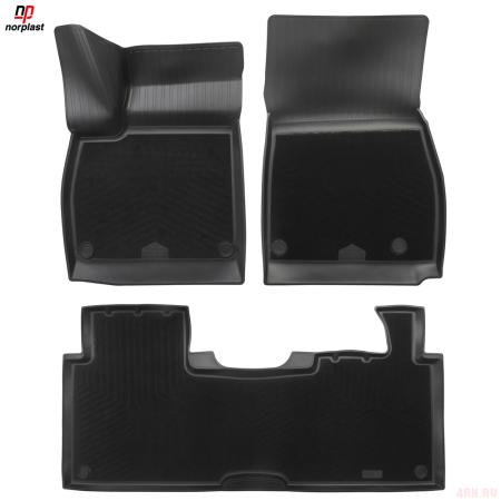 Коврики салонные комбинированные для Avatr 11 (2022-2025) (5-ти местный) № NPA11-C157-111-CM