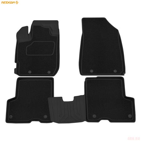 Коврики салона резиновые Transformer для Renault Duster (2021-2025) Ser.S № 3029050400