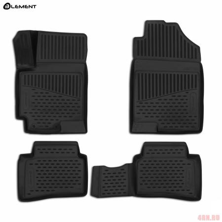 Коврики 3D Comfort в салон для Hyundai Solaris седан (2017-2022) № ELEMENT3D2065210