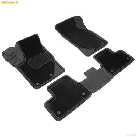 Коврики салона Rezkon Transformer резиновые для Lada (ВАЗ) Granta (2011-2018) № 3039015200