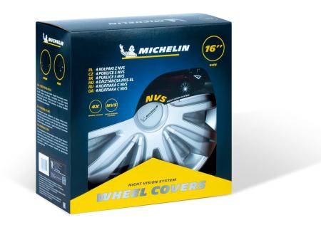 Колпаки колесные MICHELIN 16", "42 Нардо", серебристые, 4 шт. № 300256