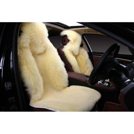 Комплект накидок из натурального меха (овчина, комбинированный ворс, цельная шкура, Австралия) № KOMB014