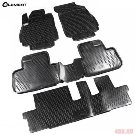 Коврики салона Element для Chevrolet Orlando (2011-2015) 3 ряда № CARCHV00017