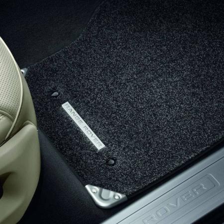 Коврики салона оригинальные Ebony (с логотипом Range Rover) для Land Rover Range Rover SWB (2012-2025) № VPLGS0385PVJ