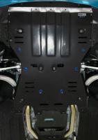 Защита двигателя и КПП для Porsche Macan (2014-2023) черная № 333.4605.2