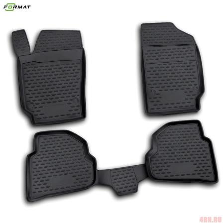 Коврики салона Volkswagen Polo седан (2010-2020) № FORMAT.51.30.210k