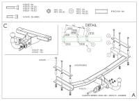 Фаркоп Galia для Daewoo Nexia седан (1995-2008) № D039A