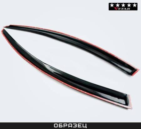 Дефлекторы передних окон V-Star для Volkswagen Polo хэтчбек 3дв. (2010-2017) № D17073